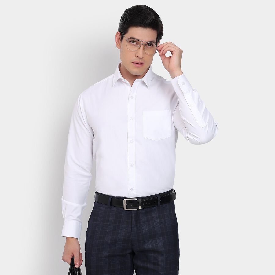 Men's Formal Shirt, सफ़ेद, large image number null