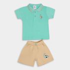 Infant Boys' 100% Cotton Baba Suit, Light Green, small image number null