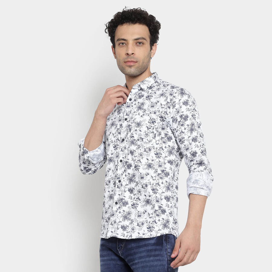 Cotton Casual Shirt, White, large image number null