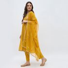 Women's Mustard Embroidered Ethnic Set, Mustard, small image number null