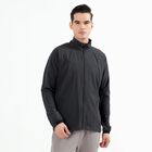 Men's Dark Graphite High Neck Athleisure Jacket, गहरा ग्रे, small image number null