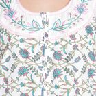 Printed Nighty, White, small image number null