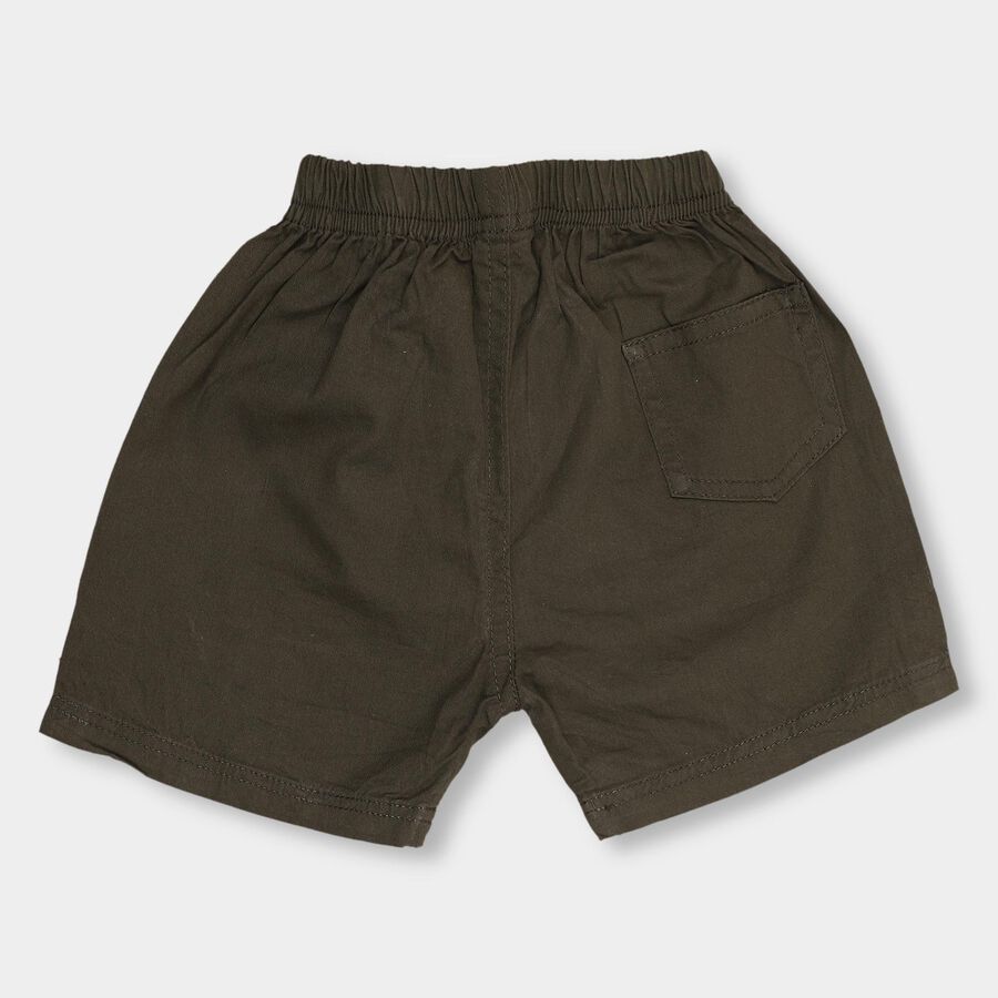 Infants' 100% Cotton Half Pant , Olive, large image number null