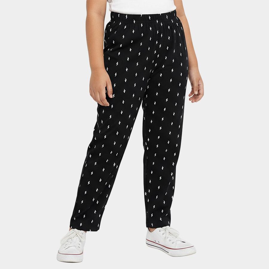 Girls' Pyjama, काला, large