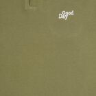 Boys' Collar Half Sleeves T-Shirt, Olive, small