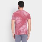 Men's 100% Cotton Round Neck Half Sleeves T-Shirt, Light Pink, small