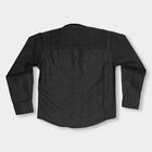 Boys' Dark Grey Regular Collar Casual Shirt, Dark Grey, small image number null