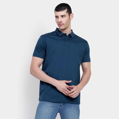 Men's 100% Cotton Collared Half Sleeves T-Shirt 