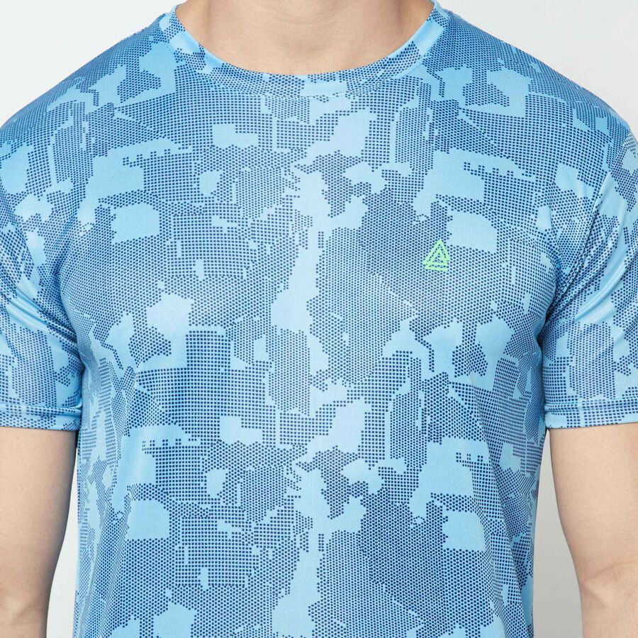 Printed Drifit T-Shirt, Mid Blue, large image number null