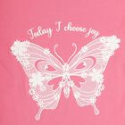 Girls' 100% Cotton T-Shirt, Pink, small