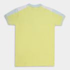 Boys' Bright Lemon Yellow Cotton Polo Neck Half Sleeve T-Shirt, Yellow, small image number null