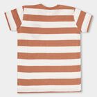 Boys' 100% Cotton Half Sleeves T-Shirt , भूरा, small image number null