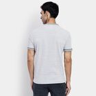Men's Henley Half Sleeves T-Shirt, Light Grey, small image number null