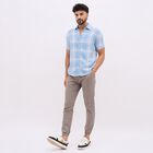Men's Light Blue Classic Casual Shirt, Light Blue, small