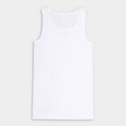 Boys' Cotton Vest, White, small image number null