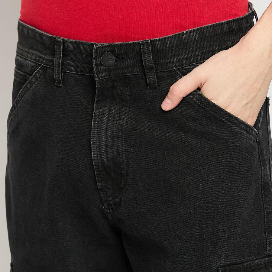 Men's 100% Cotton Jeans , Black, large image number null