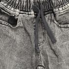 Boys Washed Grey Cargo Fit Elastic Waist Jeans, हल्का ग्रे, small image number null