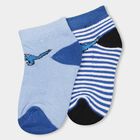 Boys' Socks (Pack of 2), Mid Blue, small image number null