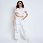 Ladies'  Crop  Top, Off White, small image number null