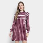 All Over Print Dress, Wine, small image number null