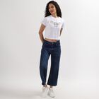 Ladies' 100% Cotton Round Neck T-Shirt , White, small image number null