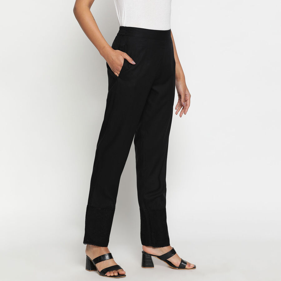 Solid Churidar, Black, large image number null