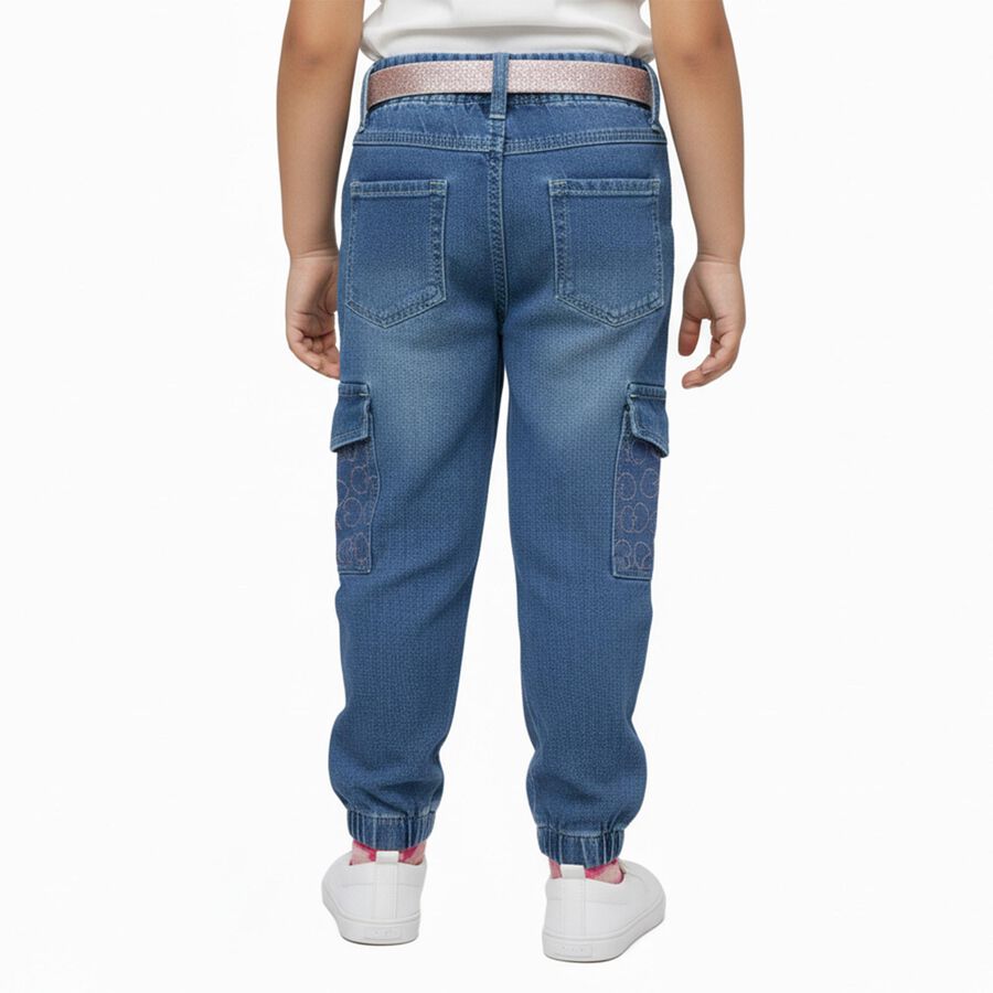 Girls' Jeans, हल्का नीला, large image number null