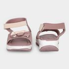 Girls' Beige Velcro Strap Strappy Sandals, गहरा पीला, small