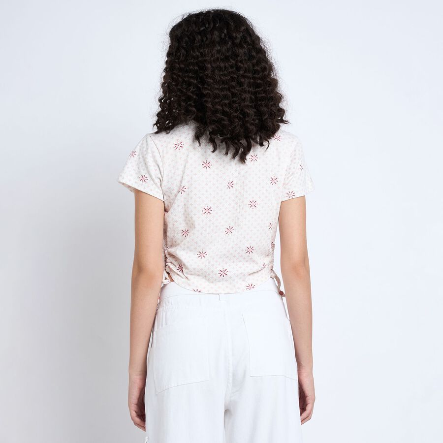 Ladies'  Crop  Top, Off White, large image number null