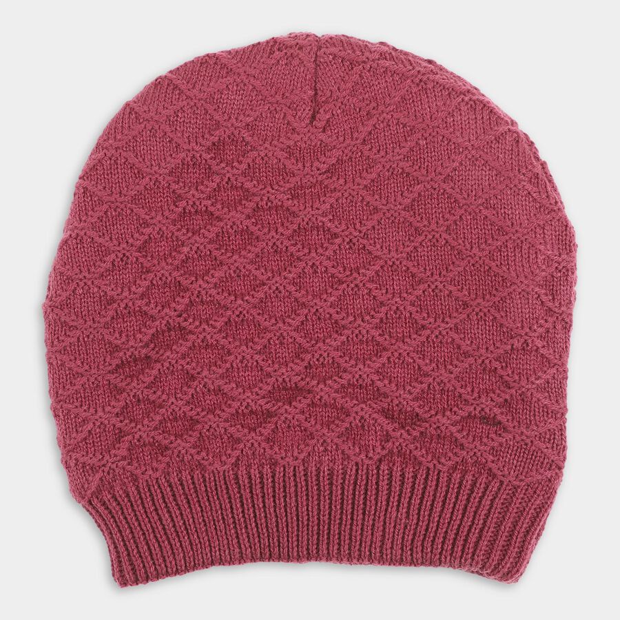 Girls' Winter Cap, बैंगनी, large image number null