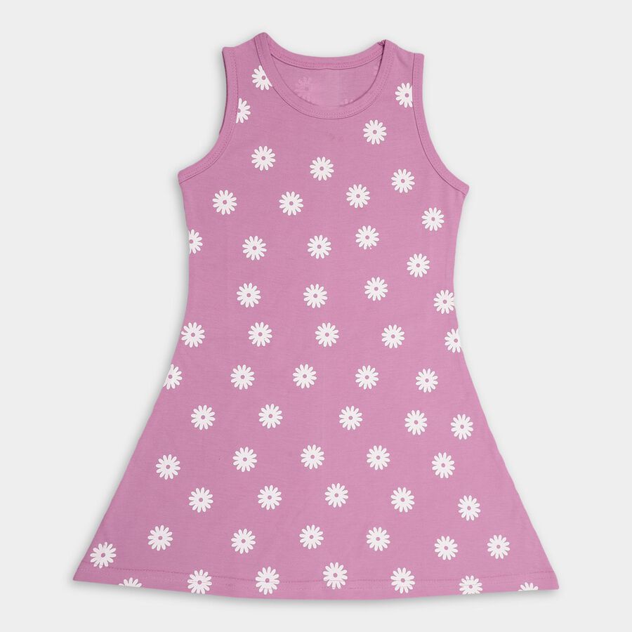 Girls' Frock , लाइलेक, large image number null