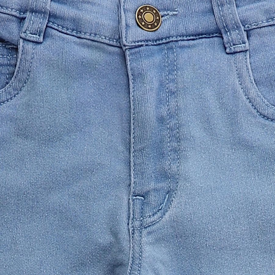 Girls' Jeans, हल्का नीला, large image number null