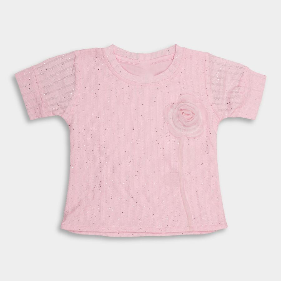 Girls' T-Shirt , गुलाबी, large image number null