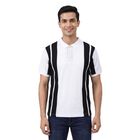 Men's Black Polo Collar Classic T-Shirt, काला, small