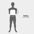 Men's Blue and White Checked and Striped Pack of 3 Handkerchief, मध्यम नीला, small