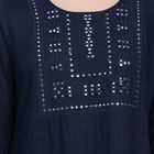 Ladies' Kurta , गहरा नीला, small image number null