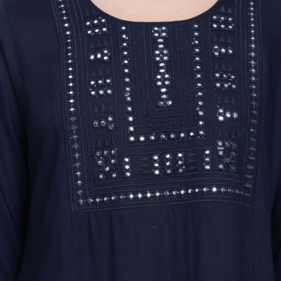 Ladies' Kurta , गहरा नीला, large image number null
