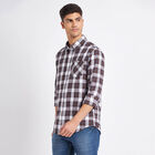 Cotton Checks Casual Shirt, Brown, small image number null