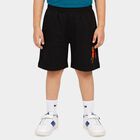 Boys Black Regular Fit Casual Bermuda Shorts, Black, small