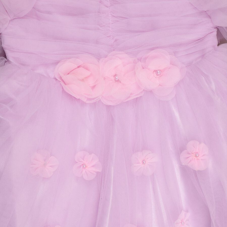 Girls' Frock , लाइलेक, large image number null