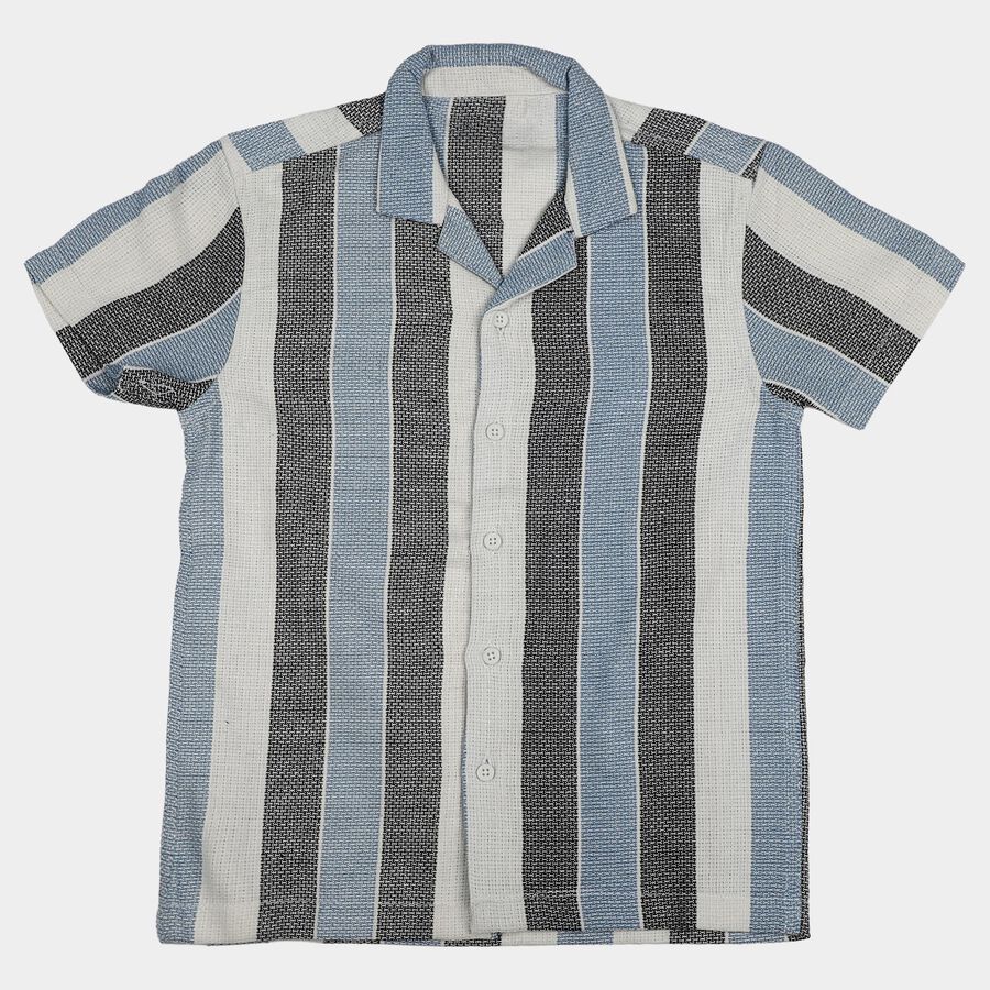 Boys' Casual Shirt, नेवी ब्लू, large