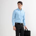 Men's 100% Cotton Formal Shirt , Mid Blue, small image number null