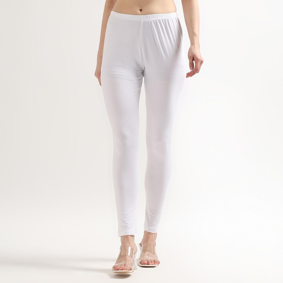 Ladies' Ankle Length Churidar, White, large image number null