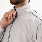 Men's Light Grey High Neck Casual Jacket, हल्का ग्रे, small image number null