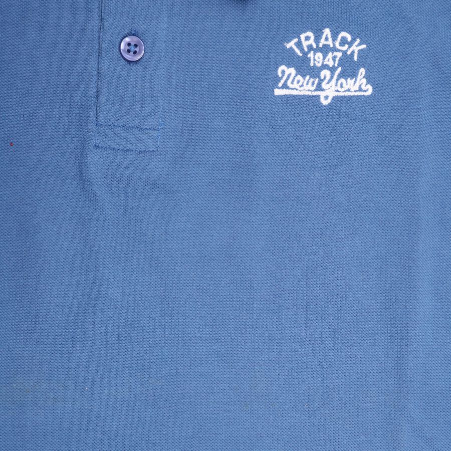 Boys' Half Sleeves T-Shirt , Mid Blue, large image number null