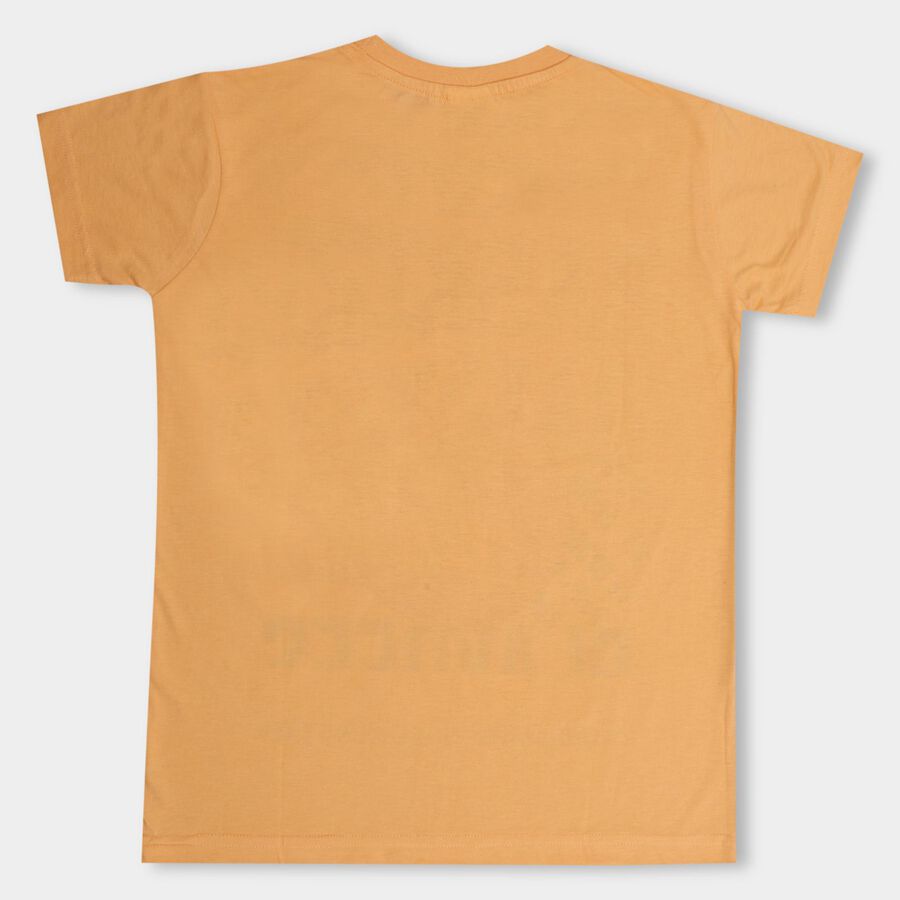 Boys' Half Sleeves T-Shirt , नारंगी, large image number null