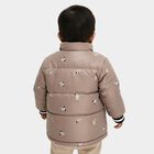 Infant Beige High Neck Casual Jacket, गहरा पीला, small image number null