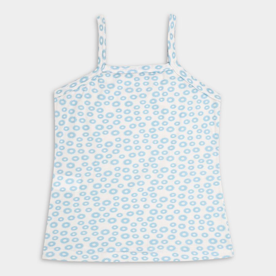 Girls' 100% Cotton Vest (Pack of 2), Off White, large image number null