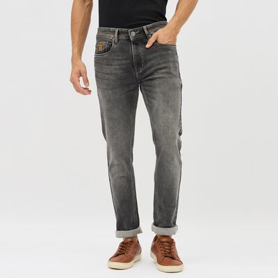 Men's Faded Black Skinny Fit Jeans