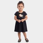 Infants' Navy Cotton Casual Frock, Navy Blue, small